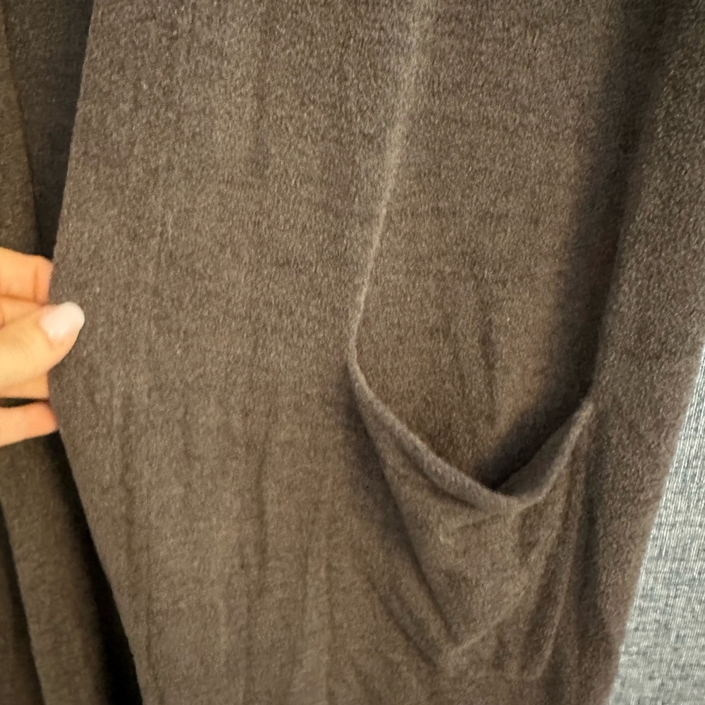 Barefoot Dreams Chocolate Open-Front Short Sleeve  Cardigan - Picture 3 of 7